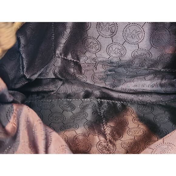 Michael Kors Suede Leather Tote Shoulder Bag adjustable strap MK Logo 2006 - Picture 13 of 16